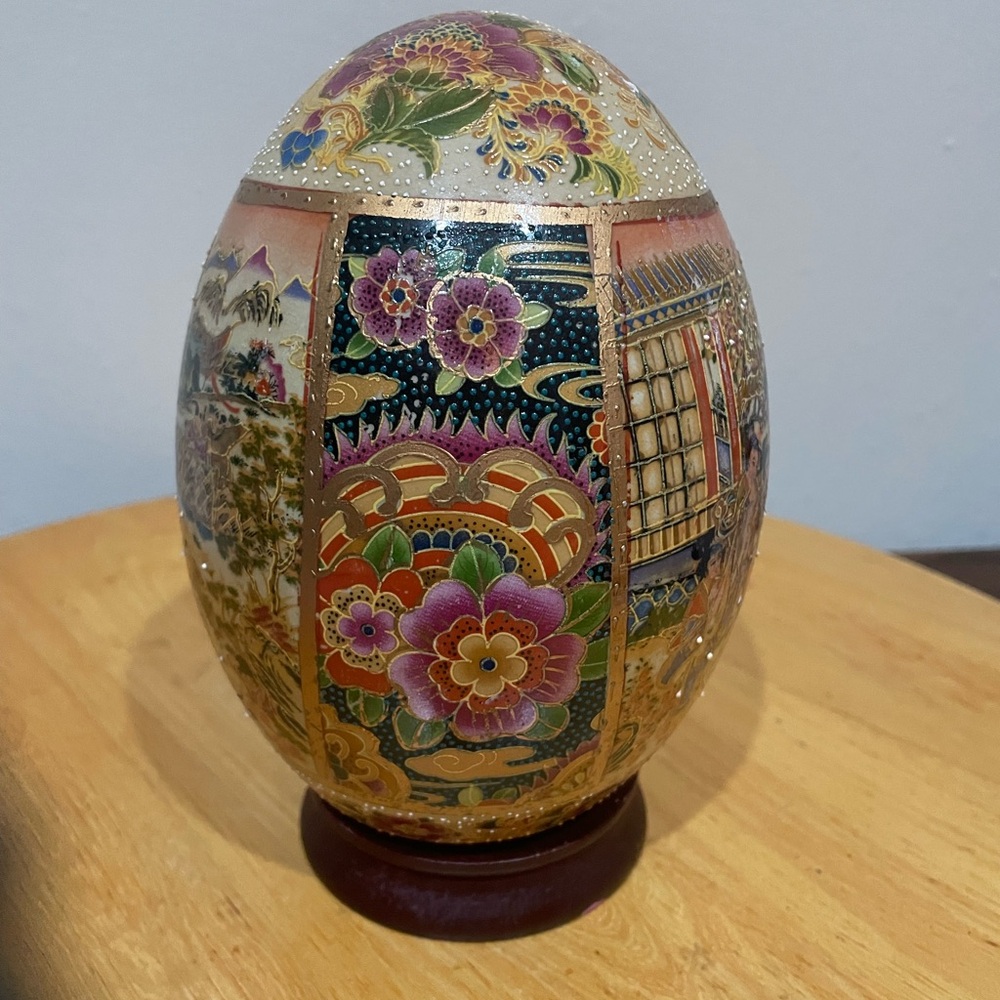 Vintage Chinese satsuma egg